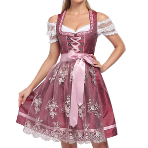 Elegante Delantal Bordado para el Festival Oktoberfest, Disfraz de Fiesta, Vestido Dirndl, Vestido Tradicional Bávaro para Mujer - Product Image 1