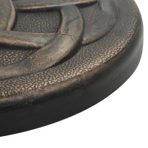 Base per Ombrellone da Patio in Poliresina Bronzata Rotonda e Resistente, 24,3 Libbre - Accessorio di Alta Qualità per Arredamento Esterno - Product Image 4