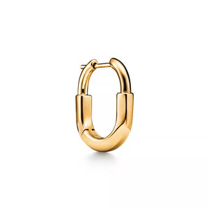Chunky Rectangular Huggie Hoop <b>Earrings</b> Minimalist Polished Gold Fashion Jewelry Diamond <b>Name</b>: - Product Image 6