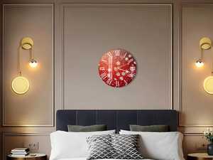 Reloj de Pared de Cuarzo Analógico de Resina Moderno y Grande, Diseño Antiguo con Patrón de Copos de Nieve, para Sala de Estar, de Una Sola Cara, Funciona con Batería, Navidad - Product Image 5