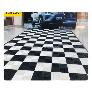 Dalles de sol emboîtables modernes pour garage et salle de lavage de voitures, en plastique PP, tapis de sol à emboîtement, antidérapant, résistant à l'usure, revêtement de sol en vinyle - Product Image 3