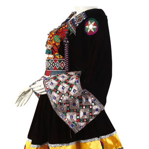 Vestidos Tribales Afganos Eid 2026, Producto en Oferta, Vestidos Tribales Afganos para Mujer en Color Negro, Rojo y Amarillo, Precio al por Mayor - Product Image 5