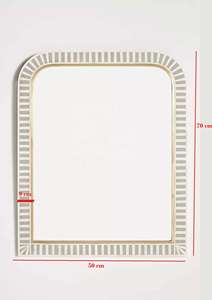 Espejo de Pared con Incrustaciones de Hueso MOP Hecho a Mano en India, Ecológico, de Alta Calidad, con Marco Decorativo de Estilo Moderno para el Hogar - Product Image 3