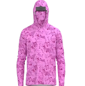 Camisetas de Pesca de Poliéster UPF50+ de Alta Calidad, Secado Rápido, con Capucha, Diseño Transpirable, Protección Solar, 100% Poliéster - Product Image 1