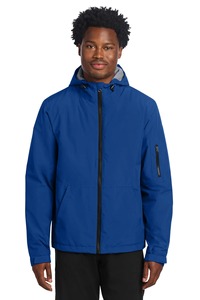 Veste à capuche personnalisée pour homme, imperméable, coupe-vent, doublée polaire, fermeture éclair intégrale, vêtements de sport d'extérieur, vert forêt, vente en gros - Product Image 6