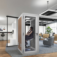 Cabine acoustique personnelle en tissu insonorisé, légère, portable, facile à installer, avec cadre en acier moderne, cloisons insonorisées mobiles