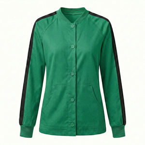 เสื้อสครับผู้หญิงแบบสั่งทำพิเศษ ติดกระดุมด้านหน้า เสื้อคลุมอุ่นๆ ชุดยูนิฟอร์มทางการแพทย์ ชุดพยาบาล ขายส่งราคาส่ง เสื้อสครับ - Product Image 2