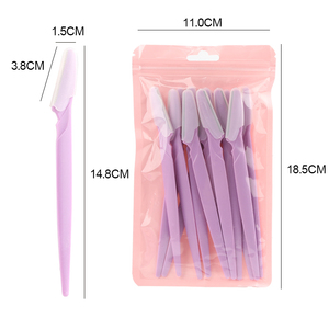 Ensemble de rasoirs à sourcils jaunes, 12 pièces, rasoir pour le visage, tondeuse et rasoir pour femmes et hommes avec couvercle de protection - Product Image 2