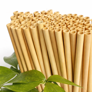 Natural 100% <b>Bamboo</b> Reusable Eco-Friendly Drinking <b>Straws</b> with Cleaning Brush 0.2m Made in Vietnam-MS ALINA - Product Image 3