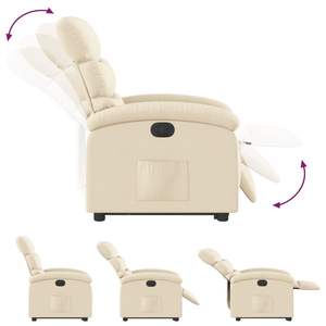 เก้าอี้ปรับเอนไฟฟ้าแบบยืนได้สีครีม - Product Image 6