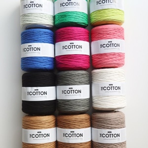 Hilo de algodón 100% de la línea The Cotton, hilo de algodón peinado suave para tejer a mano, bolsos, gorros, manualidades, ovillo de 50g - Product Image 1