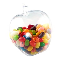 Échantillon gratuit Kwang Hsieh : Contenant à bonbons rond classique en plastique transparent brillant avec couvercle, capacité 0-1L, idéal pour cadeaux alimentaires