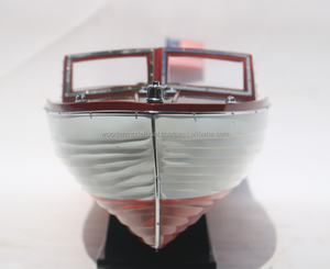 Gia Nhien Fabricante Diseño personalizado Bajo MOQ CHRIS CRAFT SEA SKIFF MODELO DE MADERA BARCO-MODELO DE NAVE DE MADERA-ARTESANÍA - Product Image 1