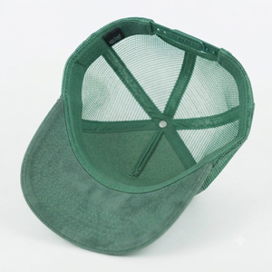Green Mesh Trucker <b>Hat</b> 6-Panel Adjustable Unisex Casual Cap Spring <b>Summer</b> Style - Product Image 2