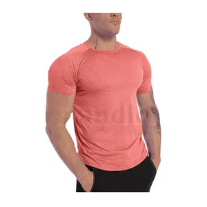 Kaus Lengan Pendek Pria, Baru Drifit T-Shirt Cepat Kering Olahraga Logo Dicetak Disesuaikan Slim Fit Leher O Kemeja Lengan Pendek