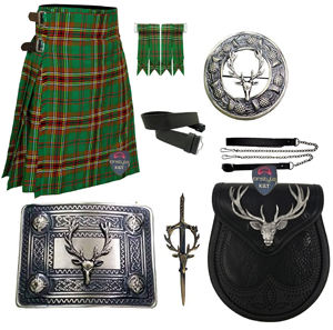 Conjunto Clásico de Kilt de Lana Acrílica Highland de 6 Yardas, 8 Piezas, Premium, Duradero, Ligero, Auténtico, Edición Stag, Ideal para Bodas - Product Image 6