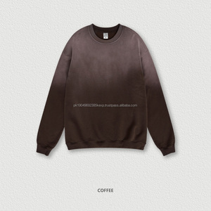 Nouveauté, sweat-shirt à capuche oversize vintage en coton délavé, dégradé, style streetwear, pour hommes - Product Image 1