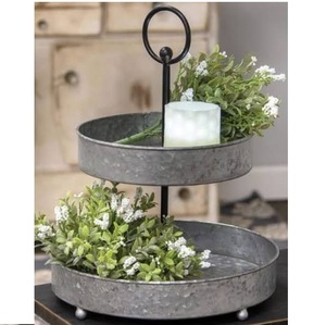 Multilevel <b>Cake</b> Stand Metal Stand Birthday or Christmas Party Celebration Galvanized <b>Cake</b> Stand <b>Supply</b> By India - Product Image 1