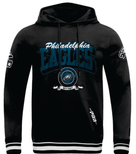 <b>Black</b> Philadelphia Eagle Hoodies Embroidery Digital Printing Sky Blue Cotton <b>Fleece</b> Unisex Winter Zipper-Up Breathable Quick Dry - Product Image 1