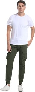 Men's Hiking Cargo Pants <b>Joggers</b> <b>Slim</b> Fit Stretch Lightweight Casual Work Pants with Pockets Drawstring Waist - Product Image 4