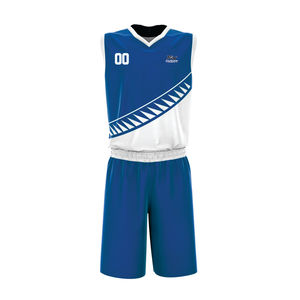 Uniforme de basket-ball personnalisé, logo sur le devant, sans manches, col en V, évacuation de l'humidité, 100% polyester, unisexe adulte, toutes saisons - Product Image 3