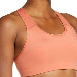 Woman's <b>Peach</b> Racer back Sports Bra Seamless Yoga Running Fitness Workout Crop <b>Top</b> Breathable Activewear Gym Training Wear - Product Image 2