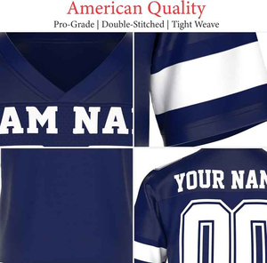 Adult American Football Jersey Moisture Wicking Sublimation Custom Color Design Your Own Supplier Performance Apparel - Product Image 3