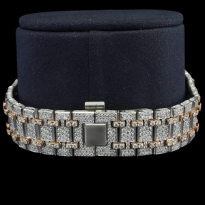 Outstanding Premium Quality Hip Hop Fully Iced Out Moissanite <b>Diamond</b> With Only Bezel Quartz Movement Unisex <b>Watch</b> - Product Image 3