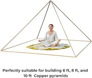 Plateau décoratif en laiton Art Déco, forme pyramide géométrique, artisanat métallique minimaliste, lot multi-pièces, design corde, détection tactile - Product Image 6