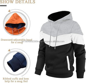 Custom Design LOGO Pattern <b>Wool</b> Blend Hoodie Knit Sweater Long Sleeve Embroideries Men's Knitted Hoodie - Product Image 4