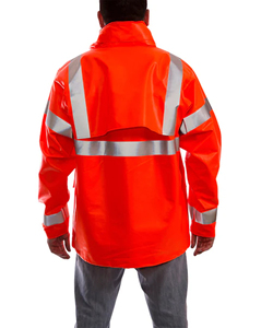 OEM Wholesale Reflective High Visibility ANSI Class 1 Waterproof Polyester Safety Workwear Jackets Custom Adult Men's <b>Coat</b> 2026 - Product Image 4
