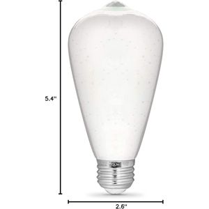 Infinity 3D Fireworks <b>LED</b> <b>Light</b> Bulb Multicolor ST19/PRISM/<b>LED</b> 1 Count-Decorative Lighting Pack of 1 - Product Image 2