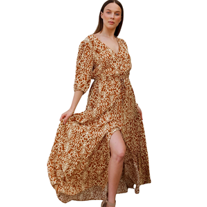 Vestido Largo Estampado Floral para Mujer, Estilo Resort - Product Image 4