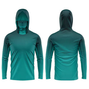 Haut à capuche pour homme à manches longues, imperméable, protection UV UPF 50, séchage rapide, respirant, couleur unie, pour la pêche et les activités de plein air - Product Image 4
