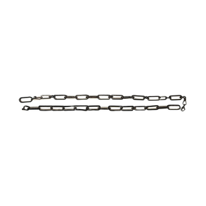 Cadena de Eslabones Rectangulares Esmaltados de Plata de Ley 925 para Fabricación de Pulseras, 8mm - Product Image 3
