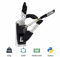 Mano Robótica 6DOF con Capacidad de Carga de 500g, RS485 CAN Python, Mano Biónica Metálica de Última Generación, Cinco Dedos, Brazo Robótico Mecánico