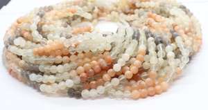 Perles rondes en pierre de lune naturelle multicolores 5,5-6 mm, perles rondes en pierre de lune multicolores 13 pouces pour bijoux - Product Image 6