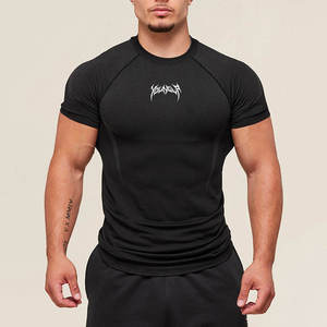 YOUNGOLP <b>Men's</b> <b>Long</b> <b>Sleeve</b> Compression <b>Shirt</b> Black <b>Red</b> Sporty Fit Neck Quick Dry Knitted Summer Wear Camouflage Anti-Pilling - Product Image 5