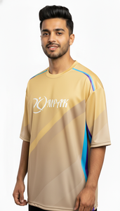 เสื้อยืดโอเวอร์ไซส์แฟชั่นล้ำสมัย พิมพ์ลายแบบซับลิเมชั่น ผลิตจากผ้าโพลีเอสเตอร์/คอตตอน สำหรับผู้ชาย สไตล์ลำลอง สตรีทแวร์ ทรงปกติ - Product Image 2