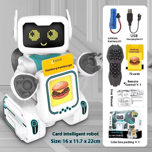 Robot Compagnon Interactif Intelligent K44 en Plastique ABS pour l'Éducation Précoce, Jouet Programmable Télécommandé à Quatre Roues avec Carte - Product Image 4
