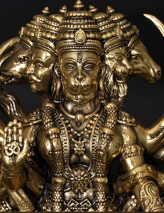 Estatua Grande de Latón del Señor |   Artesanía Metálica Moderna Hecha a Mano, Figura Artística Duradera del Dios Hindú de la Fortuna, Decoración para el Hogar o Templo - Product Image 3