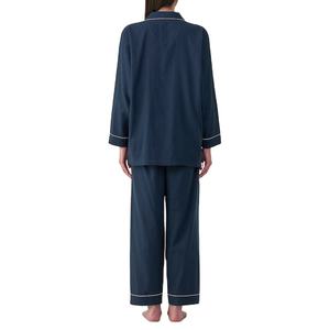 Pijama de Fibra de Bambú 100% Transpirable 2026, Conjunto de 2 Piezas con Botones y Manga Larga, Ropa de Dormir Personalizada para Mujer - Product Image 2