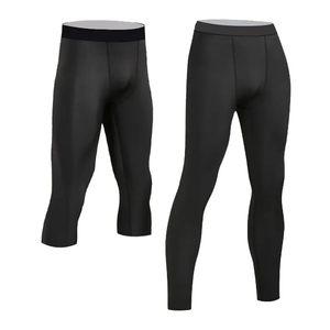 Leggings Deportivos de Compresión para Hombre OEM, Cintura Elástica, Pantalones Deportivos para Gimnasio, Entrenamiento, Running y Fitness - Product Image 2