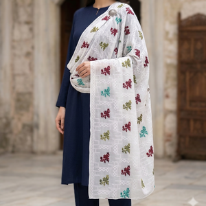 Hijab en voile de coton AHE pour femmes, rouge, style africain, léger, respirant, 110x180cm, 300g, toutes saisons - Product Image 1