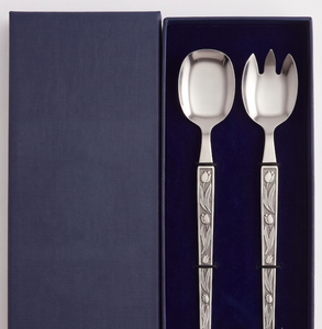 Luxurious Silver Stainless Steel <b>Salad</b> Servers <b>Salad</b> <b>Tools</b> For Household Restaurants Hotel And Resort Set Of 2 Pcs - Product Image 5