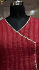 Robe longue en coton bordeaux pour femme, style bohème indien, pour fêtes, mariages, été, faite à la main, respirante, protection solaire, maxi - Product Image 2