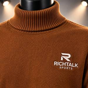 <b>Plus</b> <b>Size</b> Casual False Two-piece Set Turtleneck Long Sleeve Free <b>Size</b> Solid Color Cable Knit <b>Sweater</b> Jumper - Product Image 4