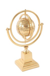 Globe Armilaire en Métal Décoratif, Centre de Table Personnalisable, Articles de Décoration, Cadeau Original - Product Image 5