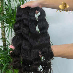 <b>Body</b> <b>Wave</b> Bulk Hair Natural Black 100% Virgin Vietnamese Human Hair Double Weft Double Drawn Braiding Extensions Wholesale - Product Image 2