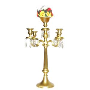 Hot Sale Tall 5 Arms Wedding Table Centerpiece With Flower Bowl Wedding Table <b>Top</b> Decorative Metal Crafted Handmade Candelabra - Product Image 6